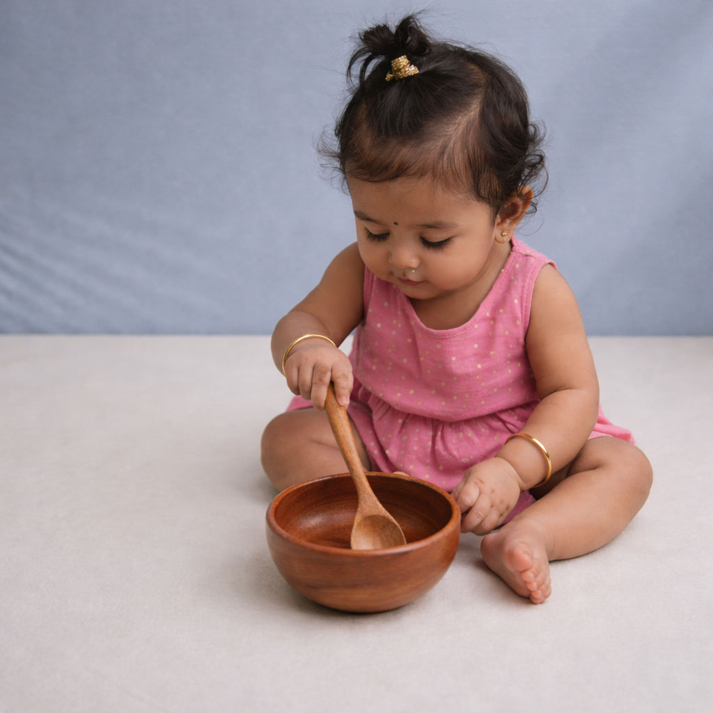 Neem Wood Bowl & Spoon